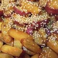 hiro1616's cooksnap of when they made さつま芋とごぼうのデリ風甘辛炒め.