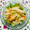 チェックのミニくま's cooksnap of when they made 梨のシャキシャキサラダ.