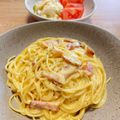 ようぷりん's cooksnap of when they made 生クリームでカルボナーラ.