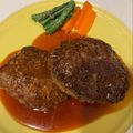 runrun_m's cooksnap of when they made 新玉ジュワッち☆基本のハンバーグ！.