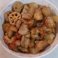 アロチマン's cooksnap of when they made 15分!!鶏ももと大根蓮根甘辛炒め.