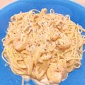 ステルトミチル's cooksnap of when they made 激うま！海老のクリームパスタ.