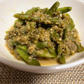 クックB3AQT8☆'s cooksnap of when they made いんげんのごま&ふきのとう味噌和え.