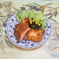 みかかめ's cooksnap of when they made 鮭の切り身で粒マスタードフライ.