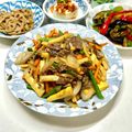 にきけん's cooksnap of when they made ☆春野菜と牛肉☆ごま風味炒め.