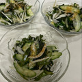 アップイエ's cooksnap of when they made 簡単！韓国風！きゅうりとわかめのサラダ！.