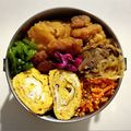 SAsunny's cooksnap of when they made のっけ弁当2023.06.27鶏唐弁当.