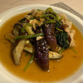 miumiu515's cooksnap of when they made とろとろ茄子とほうれん草のうま塩ダレ炒め.