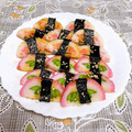 みぽぽ37's cooksnap of when they made かまぼこが…余ったから海苔で焼いてみた♡.