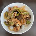 めぐ's cooksnap of when they made 豚肉と夏野菜でスタミナ丼.