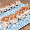 たはぴのかか's cooksnap of when they made 猫のみたらし団子『みたらしにゃんこ』.