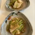 horseland's cooksnap of when they made たけのことフキのキンピラ✿.
