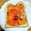 ＊なぁ＊'s cooksnap of when they made ピーナッツバターとイチゴジャムのトースト.