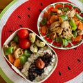 マルんちの丸顔's cooksnap of when they made 豚小間と人参・ピーマンの生姜炒め★お弁当.
