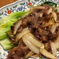 岡だんご虫三兄弟ママ's cooksnap of when they made ✿牛肉と玉ねぎの甘辛炒め✿.