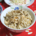 mmameco's cooksnap of when they made バターの香り⁂舞茸と焼鮭の炊き込みご飯⁂.