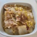 mocavara's cooksnap of when they made 豚バラと白菜ともやし♡とろ～り塩にんにく.