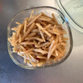 Emikodesu 1187's cooksnap of when they made 大根の皮のきんぴら.