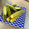 azbjbn's cooksnap of when they made おくらのぬか漬け.