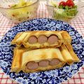 在宅勤務のおじさん's cooksnap of when they made ウインナーとチーズの簡単★ホットサンド.