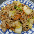 庵chai's cooksnap of when they made 白菜と豚コマのオイスター炒.