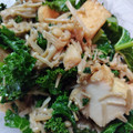 クックVJVT8E☆'s cooksnap of when they made 厚揚げとケールとえのきのバター醤油炒め.