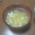 びぃ～'s cooksnap of when they made ウェイパーで✩春キャベツとたまごのスープ.