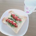 ﾋﾟﾛﾐ♡'s cooksnap of when they made ホットドッグのつもりトースト.