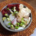 ふか谷's cooksnap of when they made お刺身で♪自家製ぶりの漬け丼.