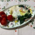 yesmama's cooksnap of when they made 簡単♪ほうれん草ベーコン卵・ポパイエッグ.