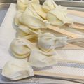 まめたん's cooksnap of when they made 餃子の皮でてるてる坊主.