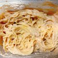 initium's cooksnap of when they made 簡単☆牛乳でたらこマヨパスタ☆.