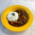かっちゃん杉's cooksnap of when they made カレーを三日月に注ぐと可愛いかな？.