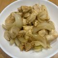 ママメイン！時々子供's cooksnap of when they made 玉ねぎと鶏むね肉のさっぱり生姜焼き.