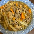 あやママ99's cooksnap of when they made 簡単スピードおかず！甘辛豚ゴボウ.