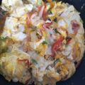 くむちん's cooksnap of when they made 簡単かにかまとネギのスクランブルエッグ風.