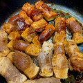 tomitomico's cooksnap of when they made 豚ばら薄切り肉巻き！豆腐の焼肉のたれ焼き.