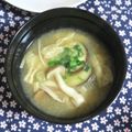 mmameco's cooksnap of when they made 茄子ときのこのお味噌汁.