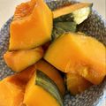 ぽんこクック's cooksnap of when they made 水なしでホクホク♪レンジでかぼちゃの煮物.