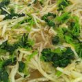 賄いのおばちゃん's cooksnap of when they made もやしと油揚げの煮びたし.