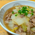 ちーまぐ's cooksnap of when they made 簡単10分！材料2つ♪豚肉と白菜の炒め煮.
