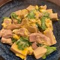 かまん's cooksnap of when they made 鶏肉と高野豆腐の卵とじ.