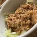 MULA's cooksnap of when they made 鶏ひき肉とエノキの節約丼♪.