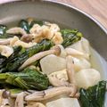 mufuron's cooksnap of when they made ♪小松菜とかぶの煮浸し♪.