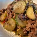 クック☆やーっ！'s cooksnap of when they made ズッキーニと牛肉のピリ辛炒め.