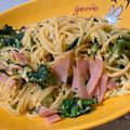 ちゃろげ's cooksnap of when they made ほうれん草・卵・ベーコンのポパイパスタ.