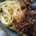 あかぷり's cooksnap of when they made 極ウマ♡ナスとひき肉のボロネーゼ風パスタ.