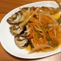 Ktwinkle's cooksnap of when they made 鯵の唐揚げ♪ ほっこり出汁あんかけ.