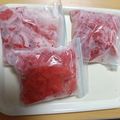 よちりん's cooksnap of when they made 冷蔵庫いっぱいな時は冷凍♪スイカ.