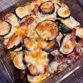 コメたん's cooksnap of when they made なすとズッキーニと完熟トマトのチーズ焼き.
